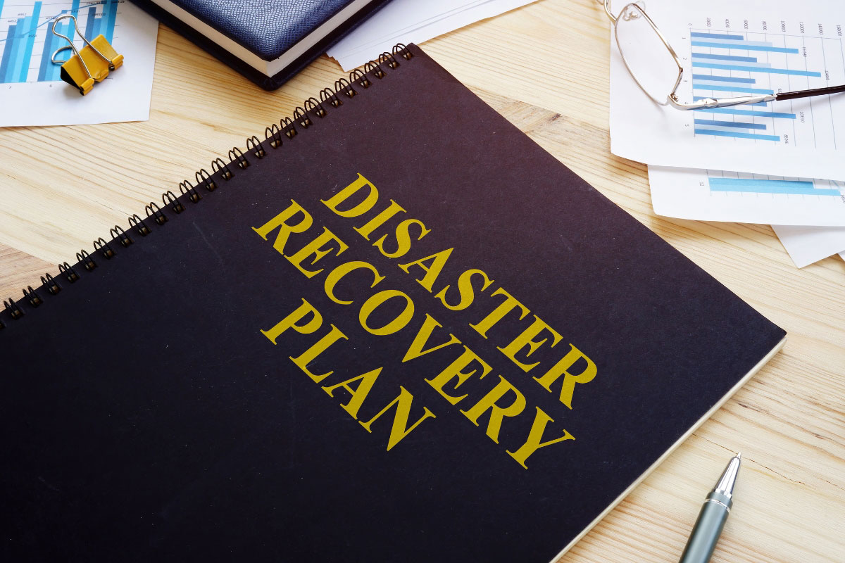 disaster recovery plan book on cio's desk